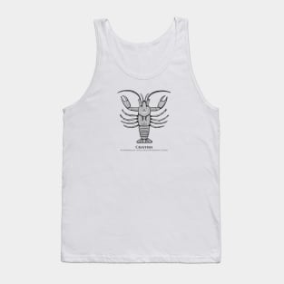 Crayfish with Common and Latin Names - detailed animal design Tank Top